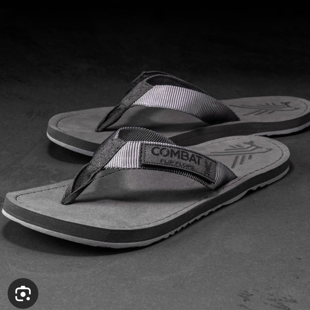 Combat Flip Flops Coyote Floperator Mens Tactical Sandals Grey Black Size 11 New